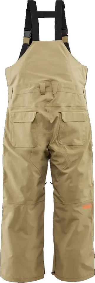 Thirtytwo Basement Bib Shell Snowboard Pants, Men's XL Extra Large, Solid Khaki - Image 3 of 3