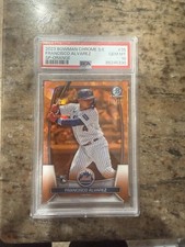 2023 Bowman Chrome Sapphire  - Image Variation Francisco Alvarez #35 Orange /75 