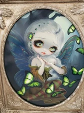 Absinthe Butterflies Jasmine Becket-Griffith ORIGINAL PAINTING big eyes pop art