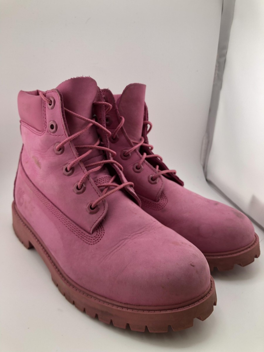 Timberland Pink Lace-Up Boots Timberland stone street 6 inch lace up platform waterproof  main image 3