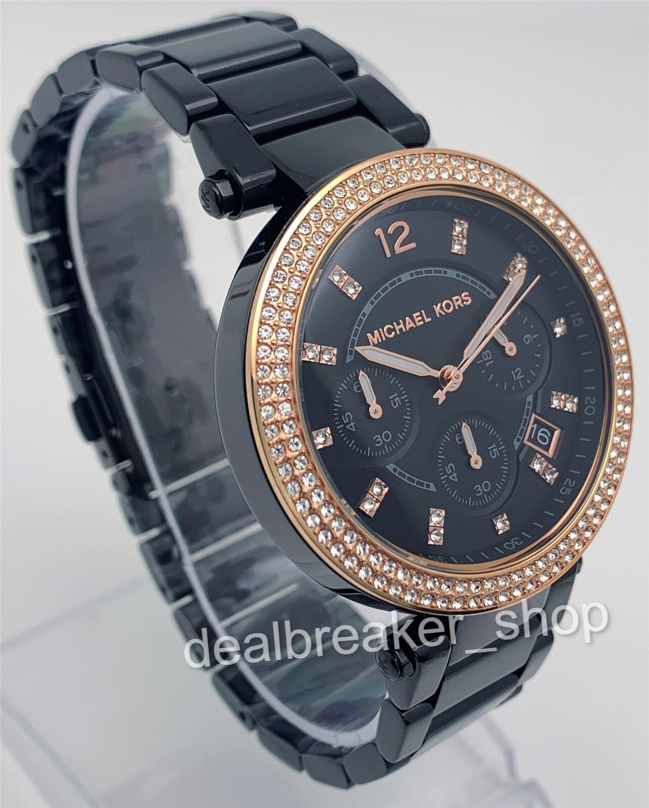 Michael Kors Women Parker Glitz Black 