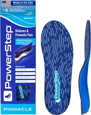 PowerStep Pinnacle Insoles - box shows some wear from storage. item never used.