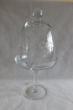 Présentoir à gâteaux Délices cloche verre sur pied