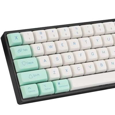 137 Keys XDA Profile keycaps 75 Percent Cute Ice Mint PBT Keyboard Caps for M...