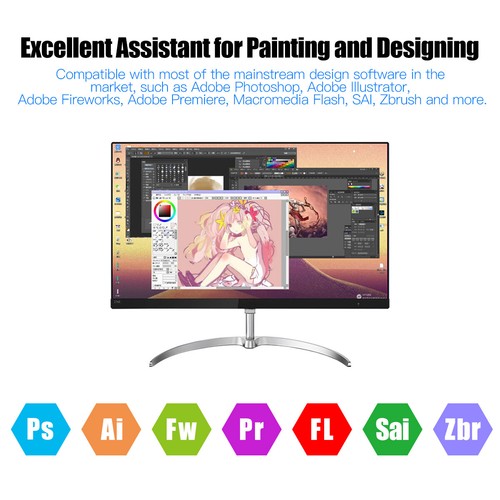 10*6 Inch Large Screen Electronic Drawing Board Digital Tablet Quick Reading US - Bild 17 von 21