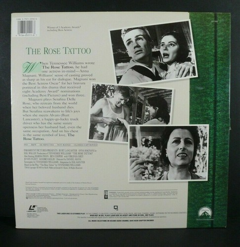 The Rose Tattoo - Burt Lancaster, Anna Magnani 1955 - LaserDisc - Picture 2 of 2
