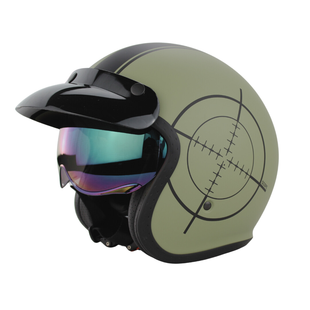 Casco moto scooter Viper RS-V06 open face jet retrò MOD