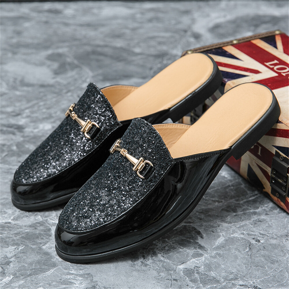 PANTOFOLA D’ORO Ciabatte uomo mocassini slip on pelle abbigliamento formale casual sandali aperti dietro