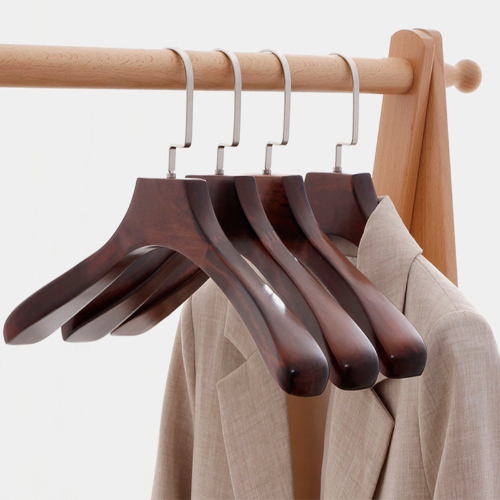 Cloth Hangers Luxury Antique Coat Suit Storage Wide Shoulder Wooden Hangers - Bild 9 von 17