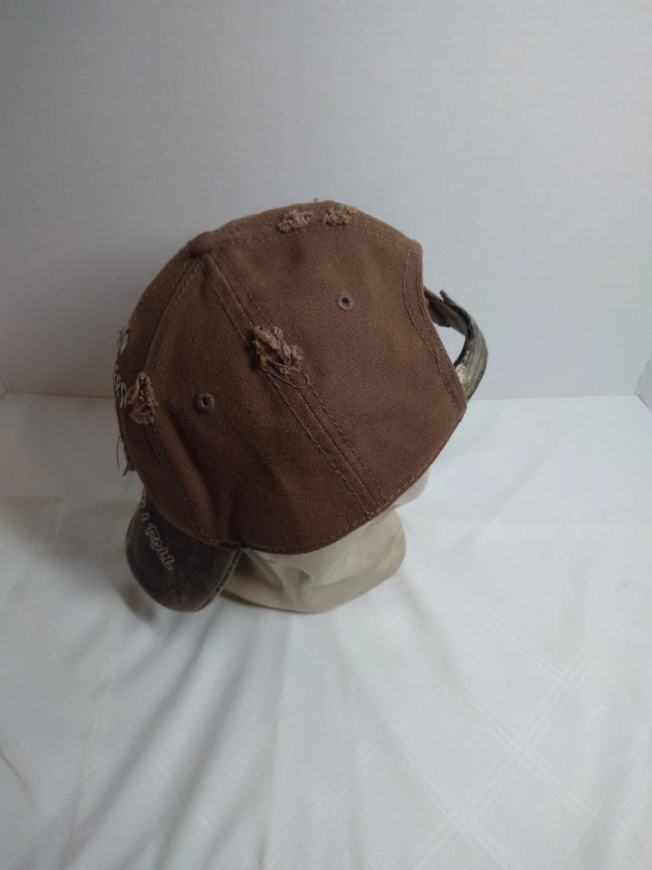 Shootin Deers Drinkin Beers Baseball Hat Cap Brown Camo Deer Hunting Strapback - Image 3 of 4