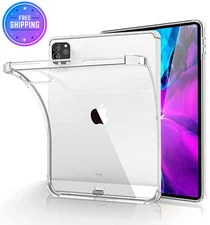 Case for iPad Pro 12.9 inch Case 2021 (5th Gen) Clear Shock Absorbing Flexible