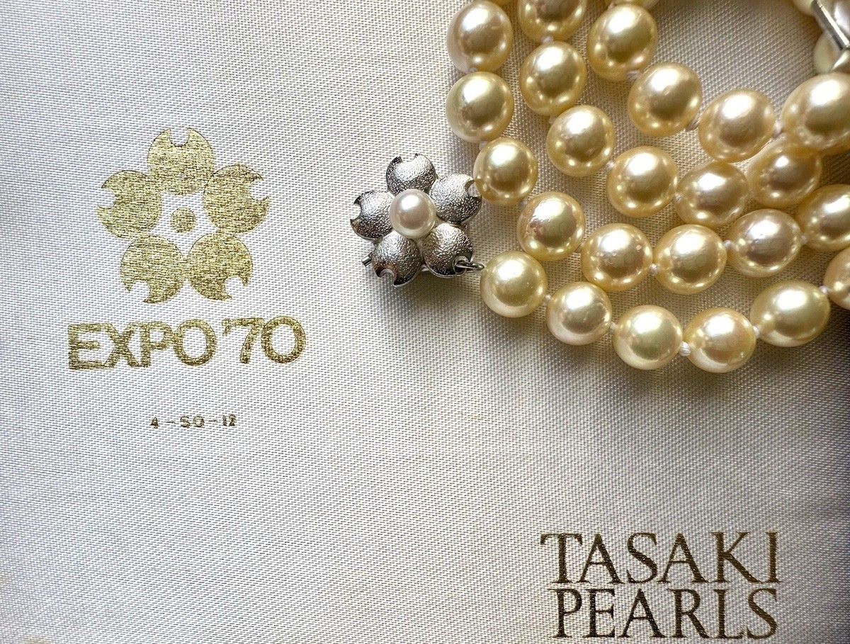 保証書付TASAKI あこや真珠Pearl Necklace Tasaki vintage Akoya pearl necklace | eBay