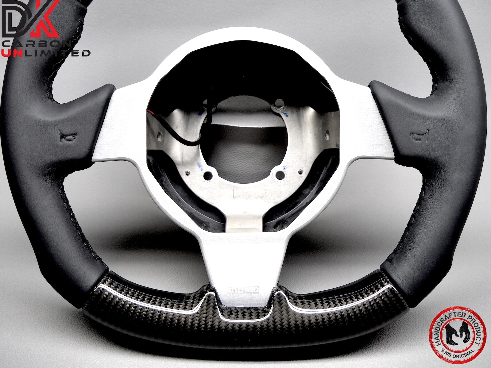 Lotus Series 3 Exige Elise Black Stitch No Ring Napa Carbon Steering Wheel v2