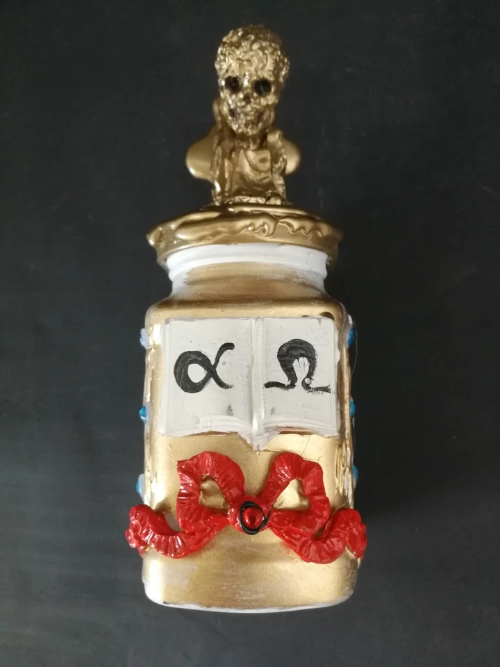 accesorio muñeca artista arte roble original firmado casa de marionetas castillo calavera libro Foto 2 de 4