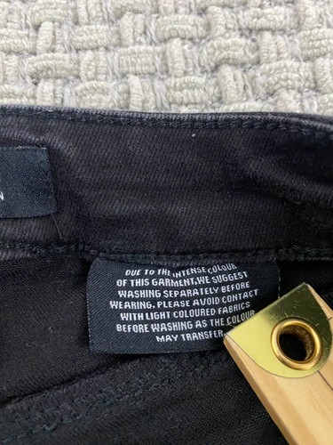 Buffalo David Jess Mid Rise Skinny Womens Jeans Black Size 10 Distressed - Picture 3 of 14