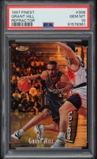 1997-98 FINEST REFRACTOR GRANT HILL /289 #308 PSA 10 GEM MINT