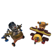 Vtg 1989 Disney TaleSpin McDonald's Happy Meal Toys Lot of 2 Baloo Molly Plane