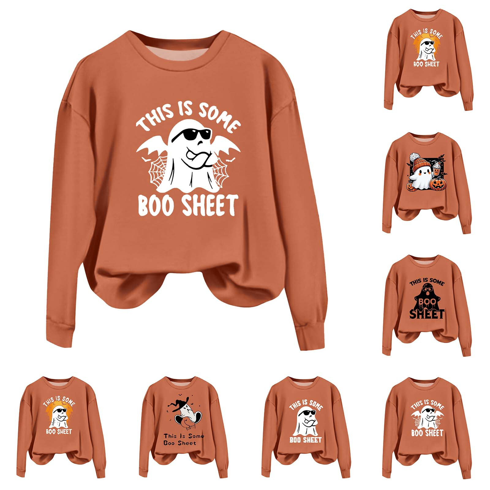 Women's Fashion Tops 2024 Trendy Cute Floral Long Sleeve Crewneck Shirts Blouses
