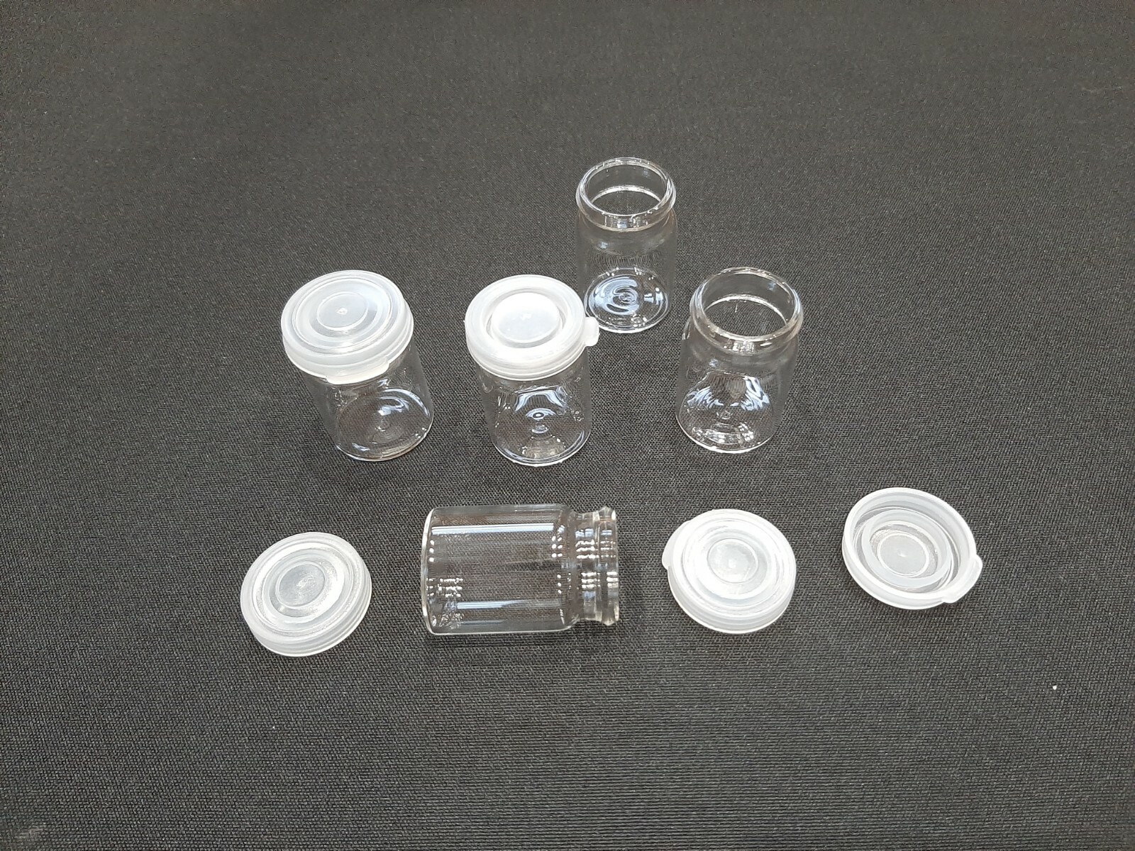 Model Paint mixing bottle with airtight snap cap x 10 airbrush storage