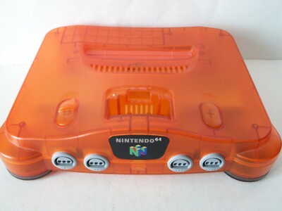 Nintendo 64 N64 Fire Orange Console System ONLY No Pak/Cords