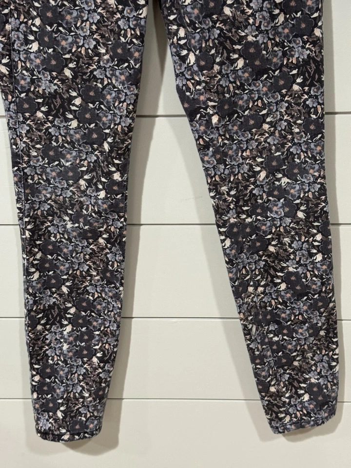 Pantalones de mezclilla ajustados Club Monaco con cremallera estampado floral talla 4 Foto 3 de 4