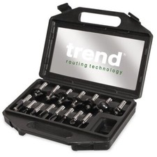 Image of Trend SET/SS9X1/2TC 15 Piece 1/2" Shank TC Router Cutter Starter Set