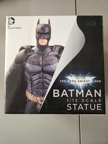 Dark Knight Rises Batman 1:12 statue OPENED/DISPLAYED