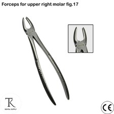Dental Instruments Tooth Roots Extraction Forceps For Upper Right Molars Fig.17