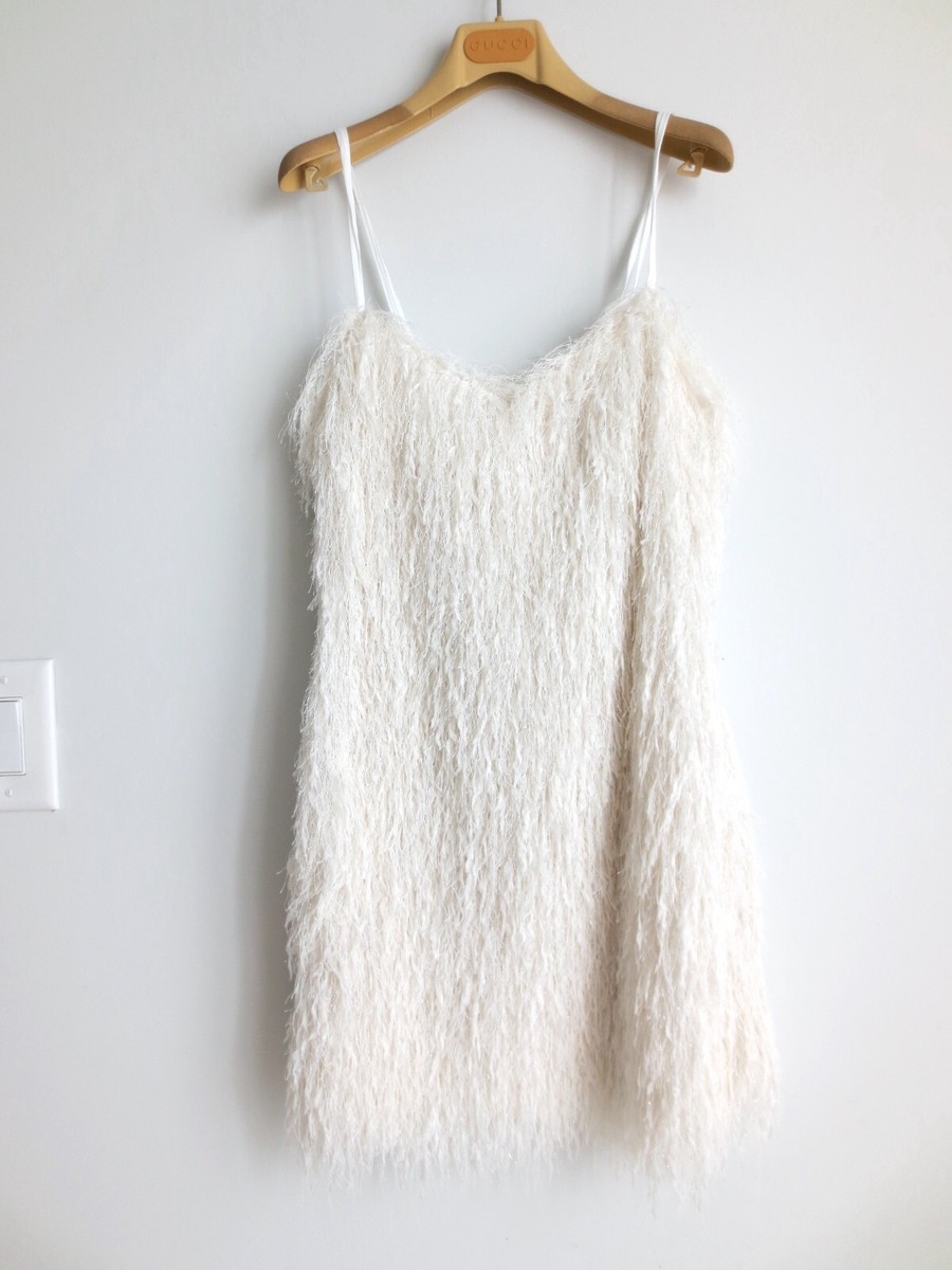 NWT ZARA FRINGED MINI DRESS WITH METALLIC THREAD Sz-S | eBay