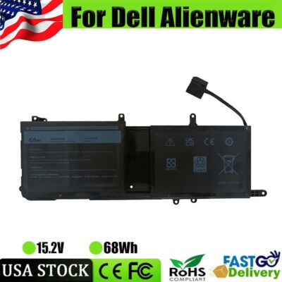 44T2R 68WH BATTERY FOR DELL ALIENWARE 15 17 R3 R4 R5 HF25D 546FF 9NJM1 MG2YH NEW