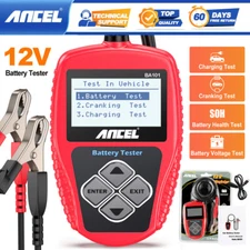12V Battery Tester Analyzer Load Cranking Charging Test for Car Truck Motorcycle