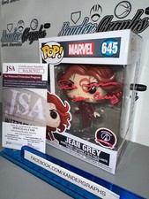JEAN FAMKE JANSSEN GRIS MARVEL 645 X-MEN FIRMADO AUTOGRAFIADO FUNKO POP-JSA CERTIFICADO DE AUTENTICIDAD