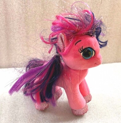 Ty beanie boos My Little Pony RUBY 8'' plush pink & purple with sparkle mane 2018