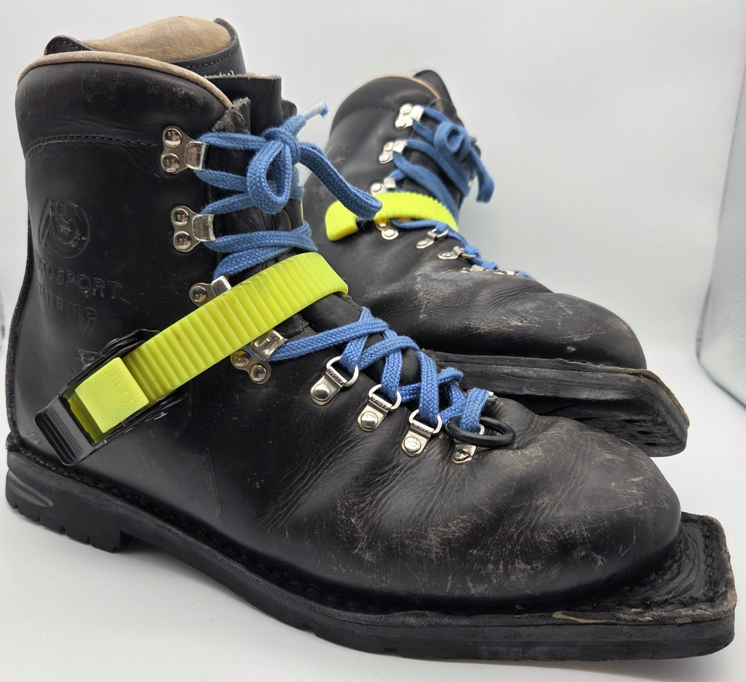 SALOMON Scarponi da sci country in pelle da uomo Asolo Sport Extreme taglia 12 Made in Italy