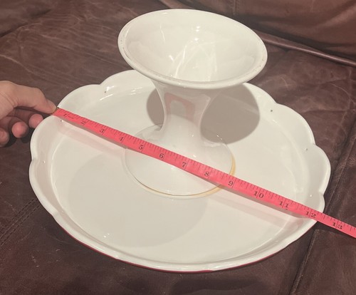 Kiste und Fass / Lori 12" / Sockel rot-weiß Kuchenständer neuwertig - Bild 8 von 10