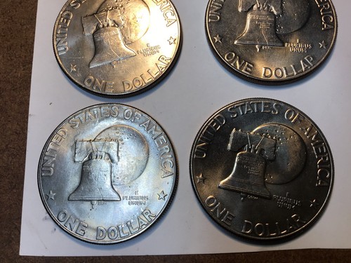 Lot of 2 Coins - 1976-D & 1976-D Eisenhower 'IKE' Dollars Type 1 & 2 Varieties - Picture 10 of 12