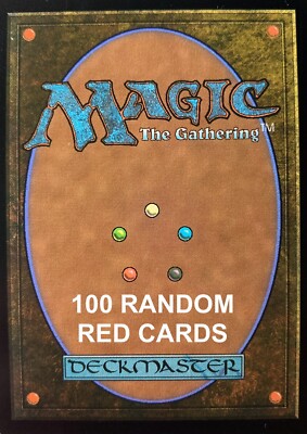 MTG 100 x zufällige rote Karten Konvolut Magic the Gathering Pack frische Karten Restposten