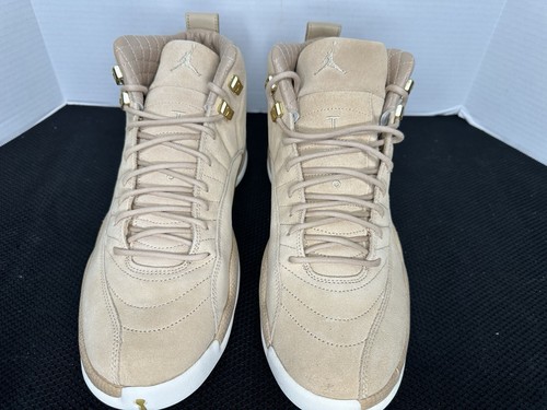 Air Jordan 12 Retro, Women's Vachetta Tan/Metallic Gold,AO6068 203 - Picture 3 of 8