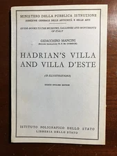 Hadrian's Villa and Villa D'Este Gioacchino Mancini English Edition Book Italy