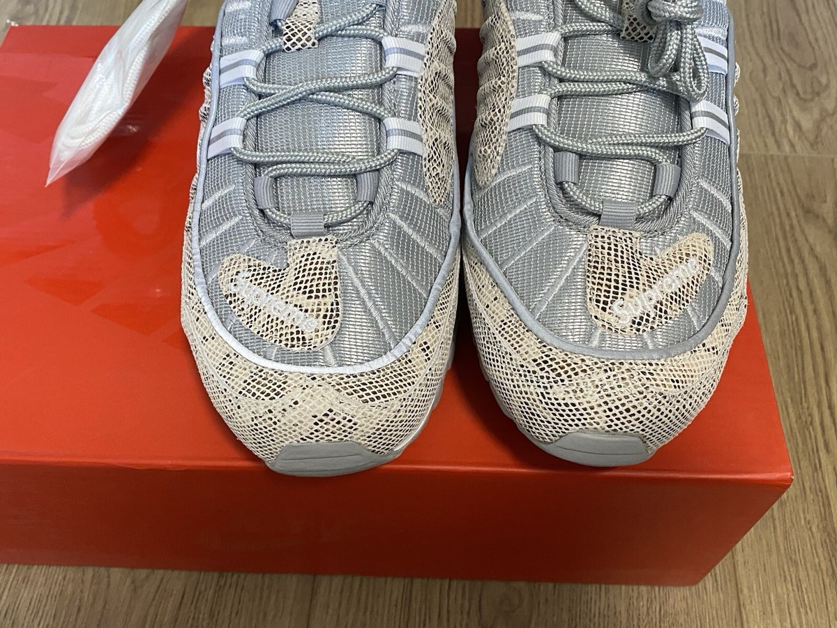 Size 8 - Nike Supreme x Air Max 98 Snakeskin for sale online