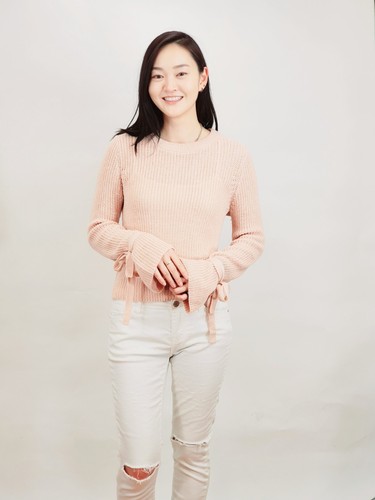 Yemak Women's Long Bell Sleeve with Bow Ties Waffle Knit Sweater Pullover MK8214 - 第 11/13 張圖片