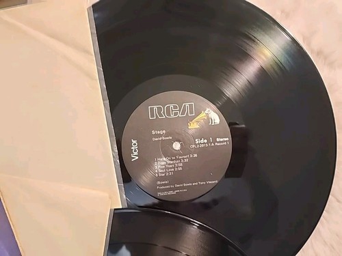 David Bowie Stage Vinyl 1ST 1978 First CPL2-2913 OG LP EX Gatefold Art Rock - Picture 3 of 11