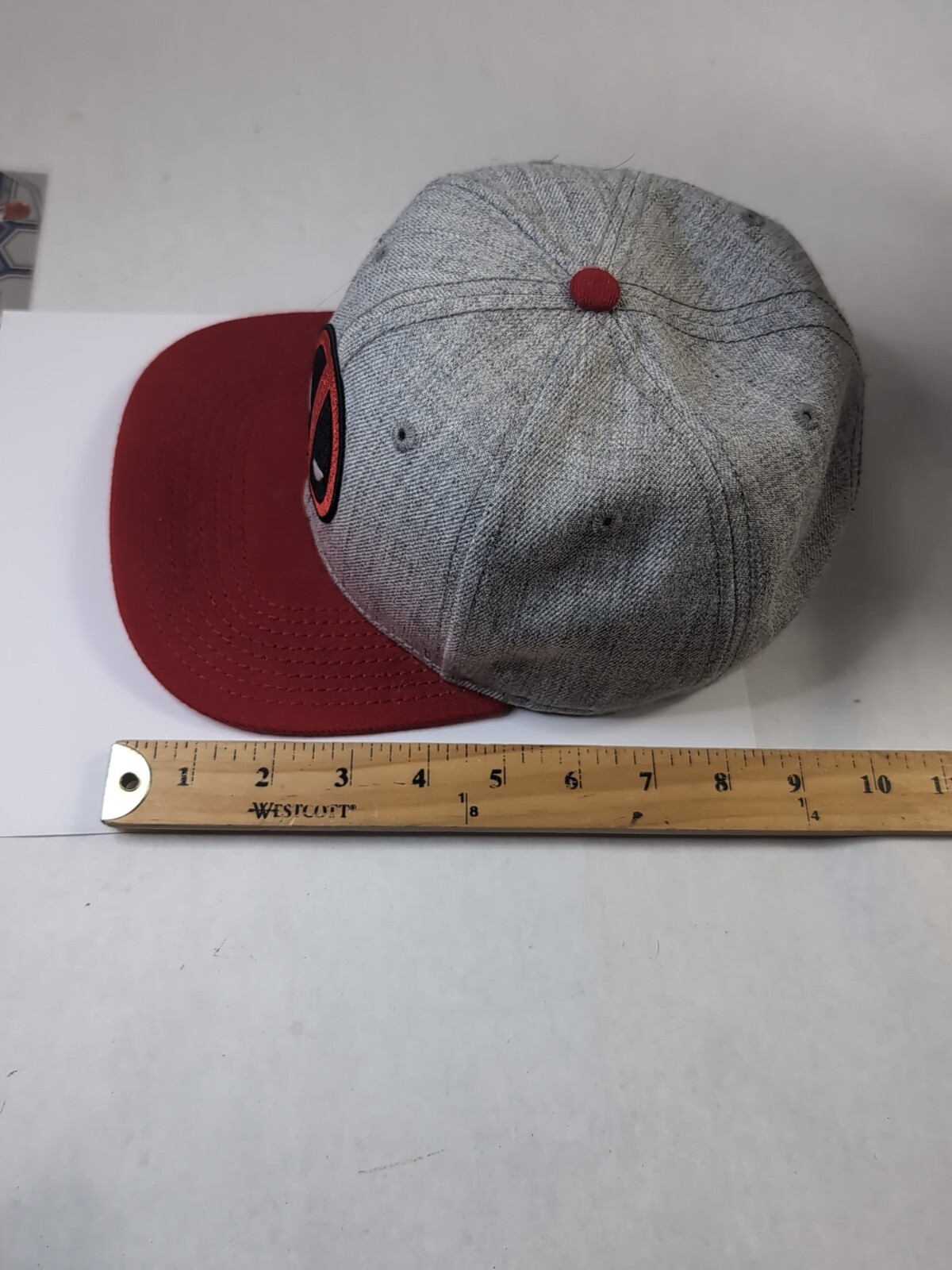 Deadpool Marvel Wool Hat Adjustable Snapback Wide… - image 11