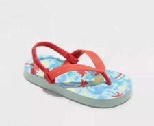 Toddler Adrian Slip-On Flip Flop Sandals - Cat Jack Blue/Red S 5-6