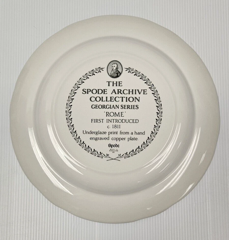 ROME Spode Archive Collection Georgian Series 10.5" Dinner Plate Black *7 LEFT* - Image 4 of 4
