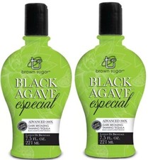 2 Brown Sugar Black Agave Especial 200x Bronzing Tanning Lotion 7.5 oz