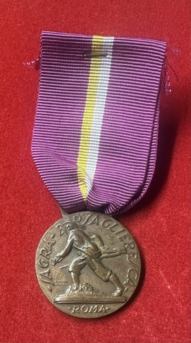 Militaria PNF Médaille Ventennio Sagra Bersaglieresca Rome 18 Sept. 1932 A.X - 第 1/4 張圖片
