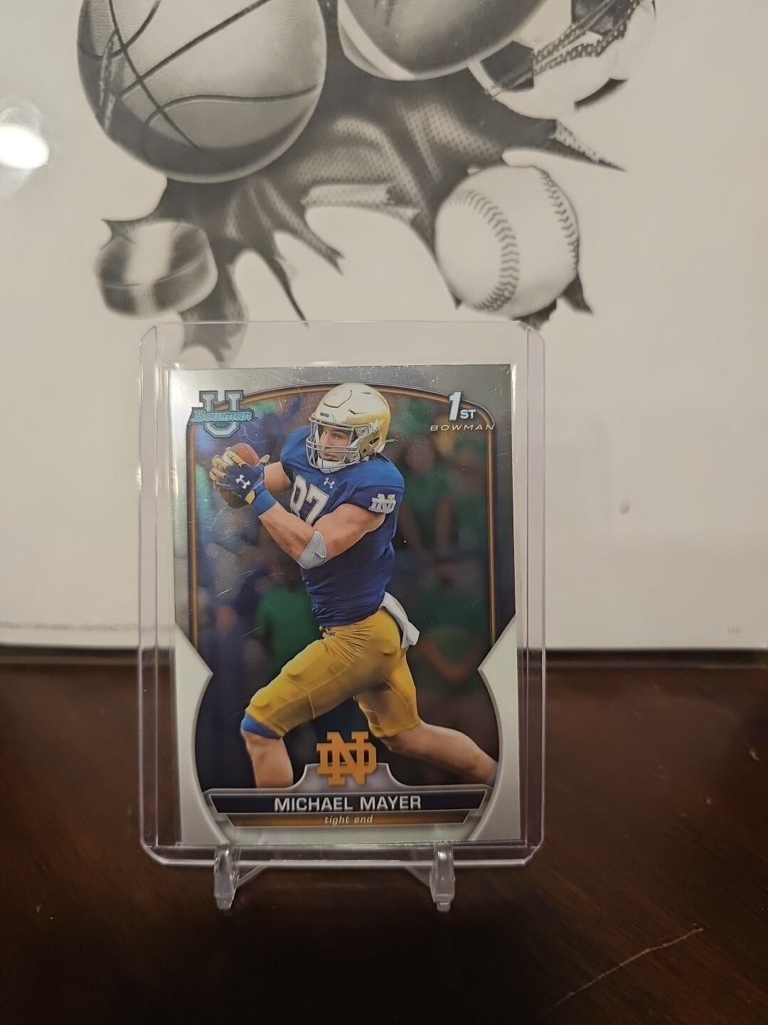 2022 Bowman U Chrome Michael Mayer Rookie #41- Notre Dame- Oakland Raiders RC