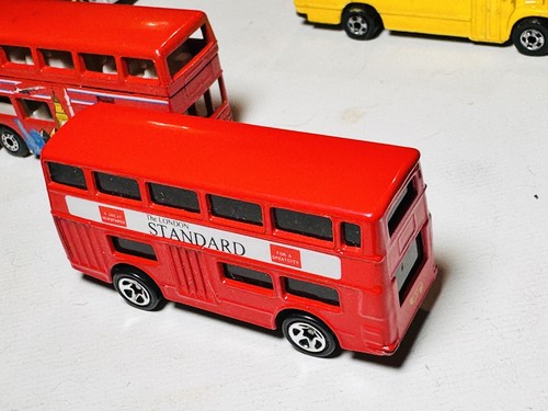25x Vintage Hot Wheels Bus Lot All Different City Hong Kong School Double Decker - Picture 18 of 24