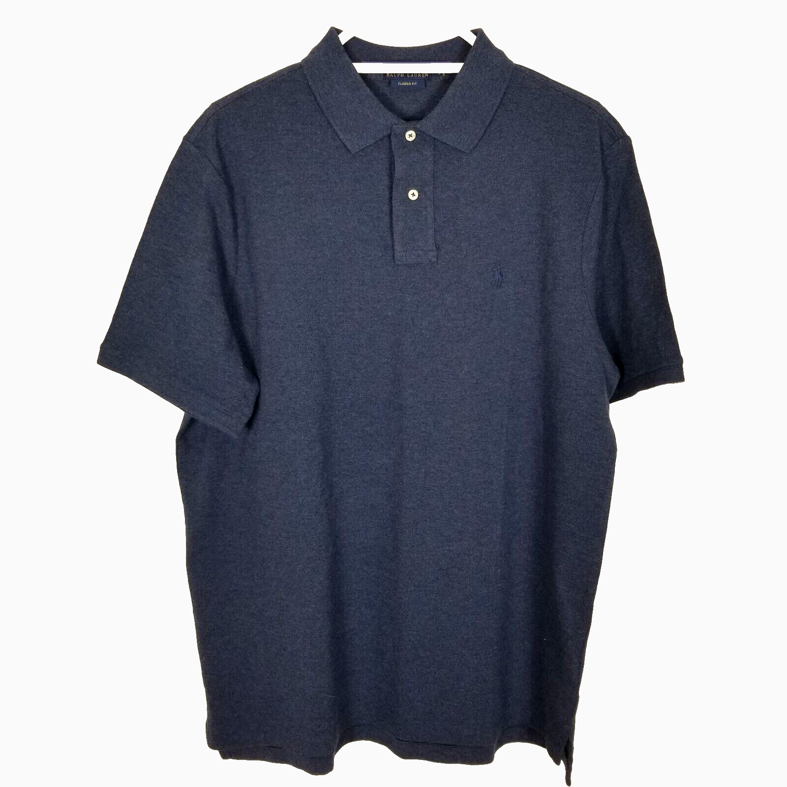 Polo Ralph Lauren uomo polo taglia L blu vestibilità classica logo pony manica corta